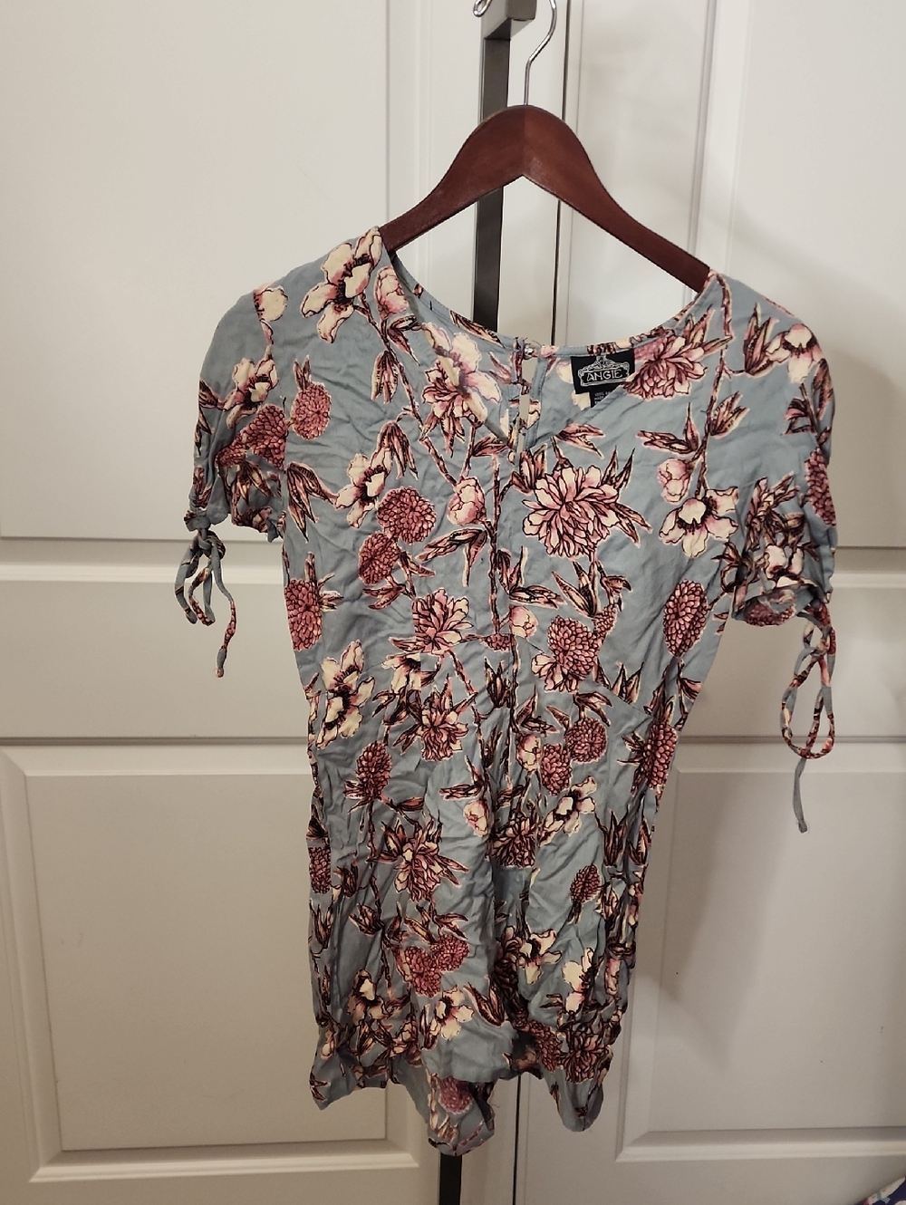 Angie Floral Tie-Shoulder Romper